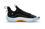 361° Zen 6.0 Yin Yang - Black and white basketball shoe with light blue sole and yellow accent